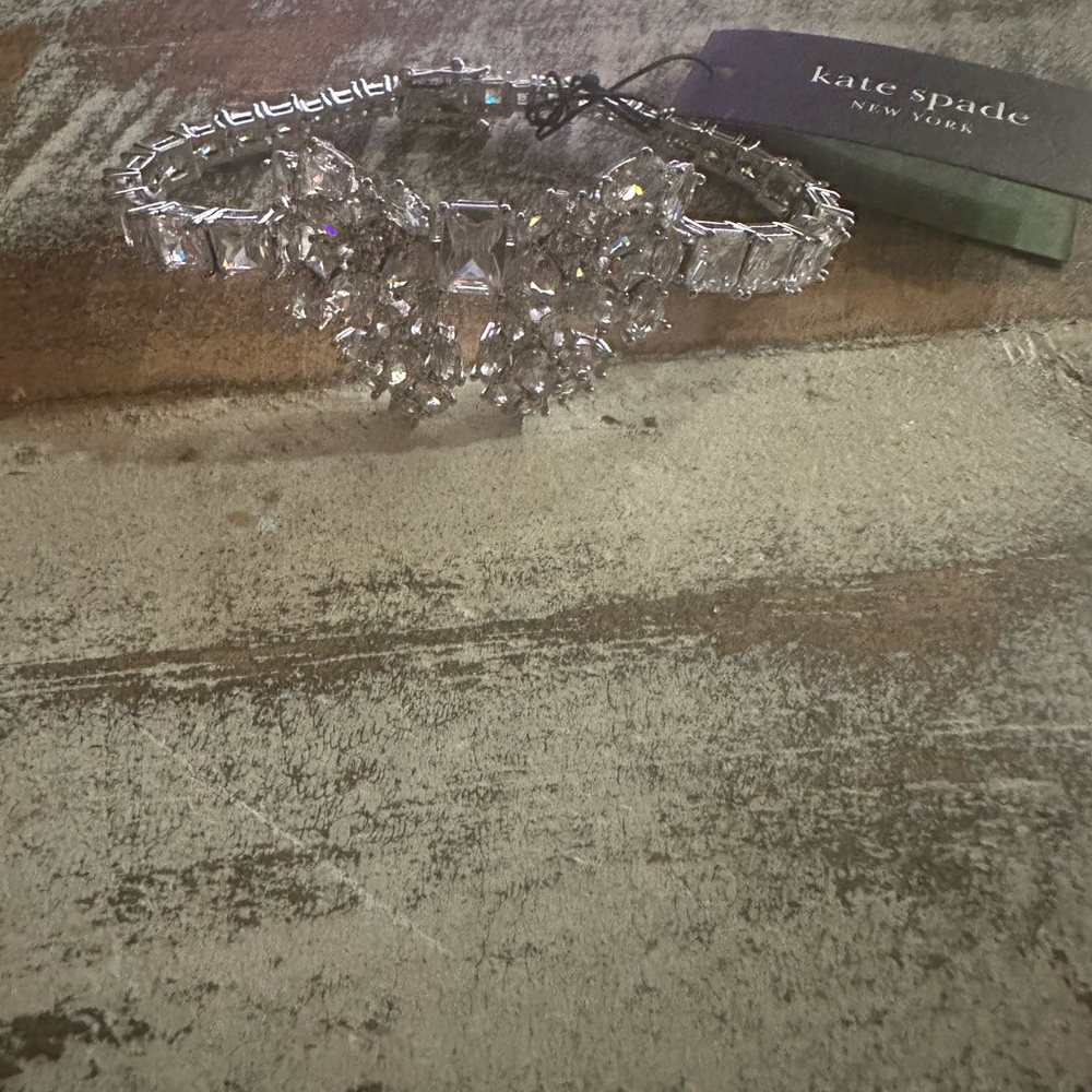 Kate Spade Silver Crystal Embellished Bracelet